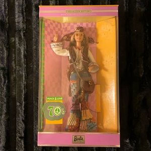 Peace and love 70s Barbie
